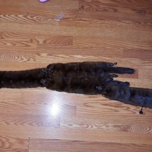 Vintage Mink Stole Scarf